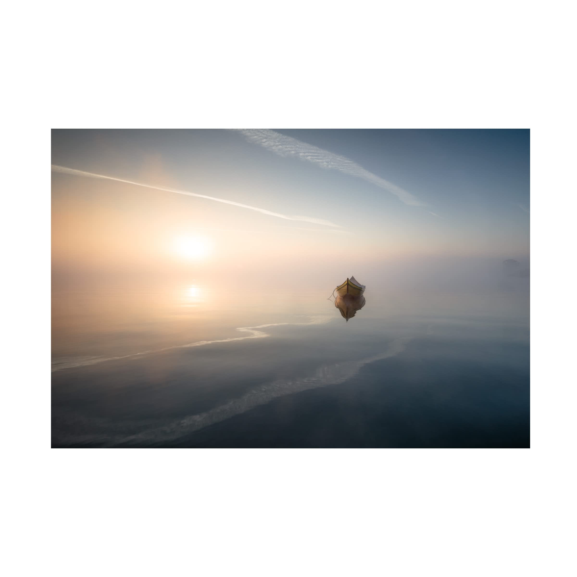Trademark Fine Art 'Silence' Canvas Wall Art by Marco Faria - Modern Abstract Painting for Living Room, Bedroom & Office Decor