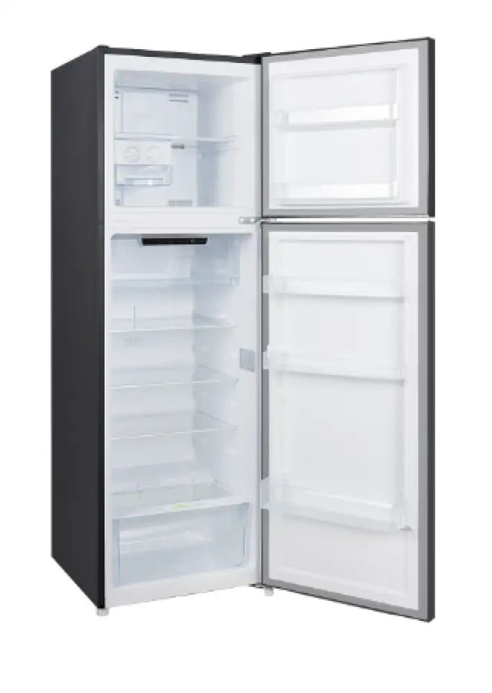 CHiQ CTM253NBS5E 255L Top Mount Refrigerator - Energy Efficient Black Steel Freezer for Home, Kitchen & Office Use