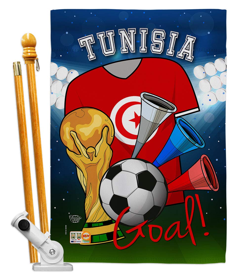Tunisia World Cup Flag - Outdoor & Indoor Decor for Soccer Fans