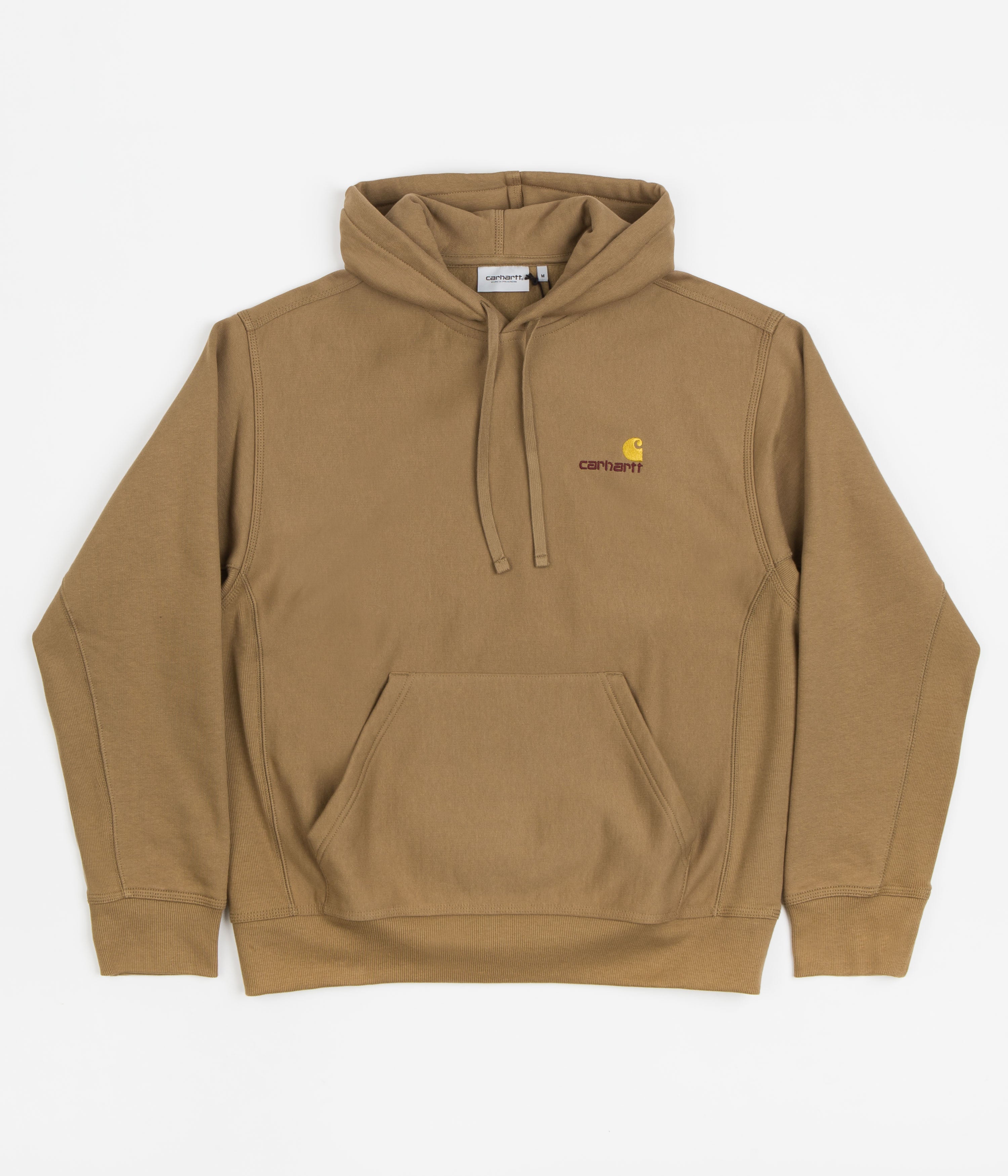 Carhartt American Script Hoodie for Men & Women | Buffalo Plaid Fleece Pullover | Warm Winter Sweatshirt for Outdoor Work & Casual Wear