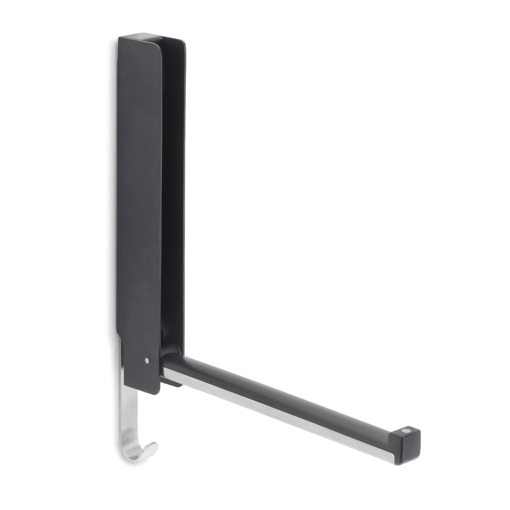 Wall Mounted Coat Hook with Flip Down Hook Option - Space Saving Entryway Organizer for Hats, Bags & Jackets - Perfect for Hallway, Mudroom & Closet Organization