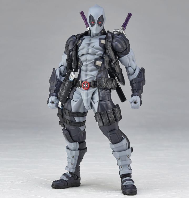 Amazing Yamaguchi Revoltech Deadpool X-Force Action Figure Ver. 2.0 No. 025EX - Highly Articulated Collectible for Marvel Fans & Display