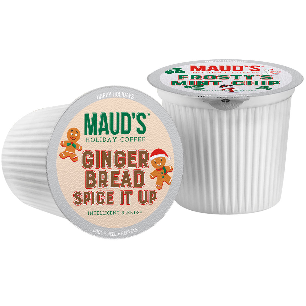 Maud's Holiday Variety Pack - 6 Winter Flavored Coffee Pods for Keurig | Perfect for Christmas Gifts, Office Breakroom & Cozy Winter Mornings