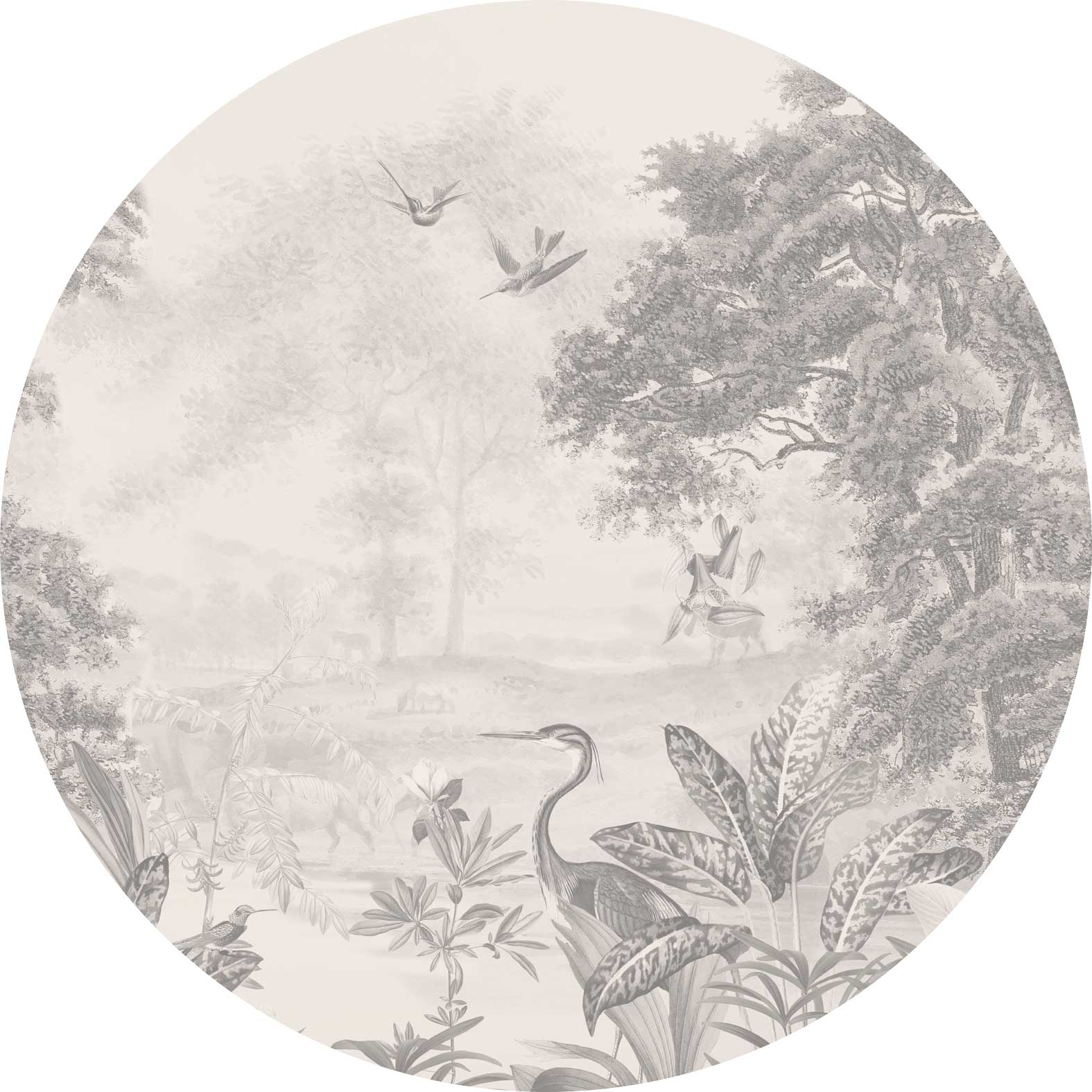 Round Wall Sticker - Scenic Landscape Decal for Home & Office Decor | Perfect for Living Room, Bedroom, Nursery & Dorm Room