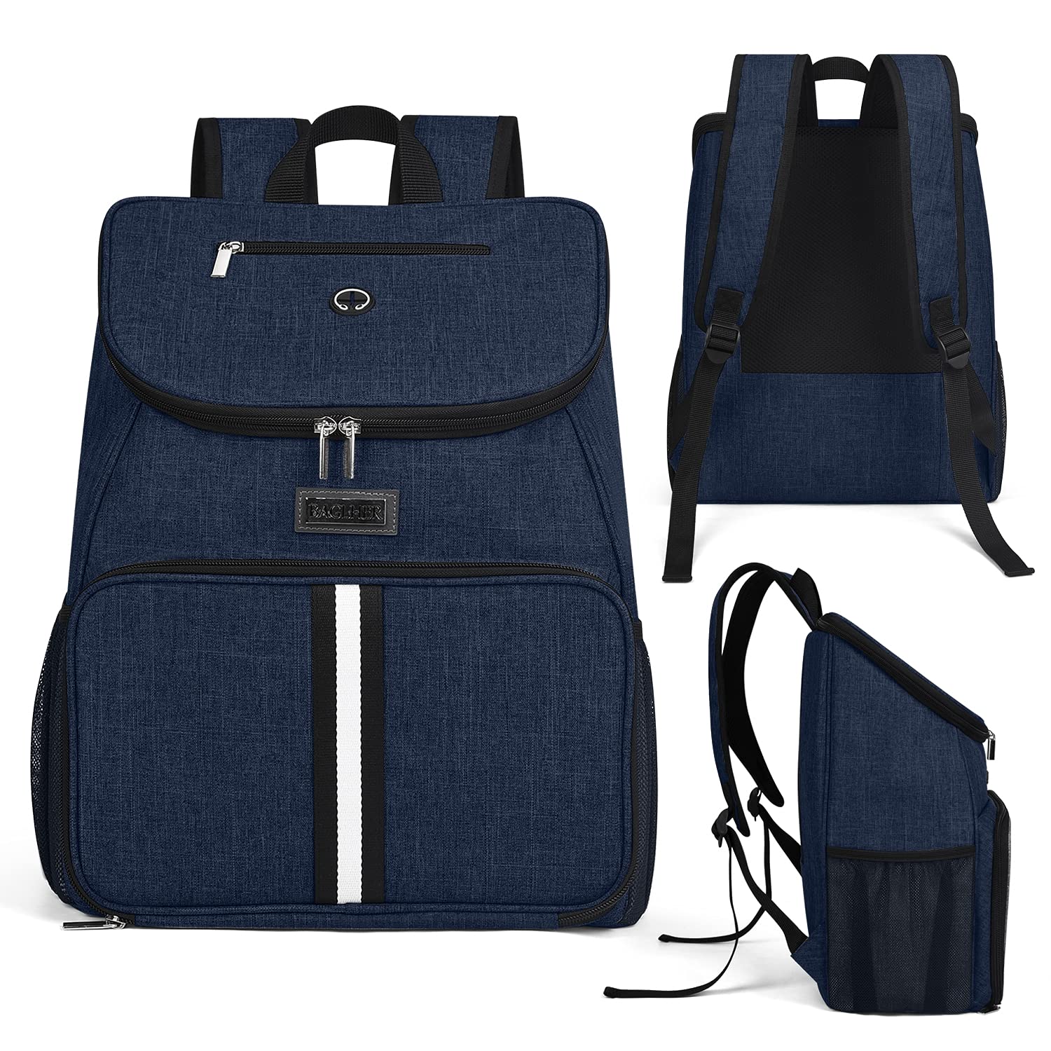 BAGLHER Airline Approved Dog Travel Backpack - Pet Carrier with 2 Collapsible Bowls & Food Containers for Small to Medium Dogs - Perfect for Air Travel, Hiking & Outdoor Adventures
