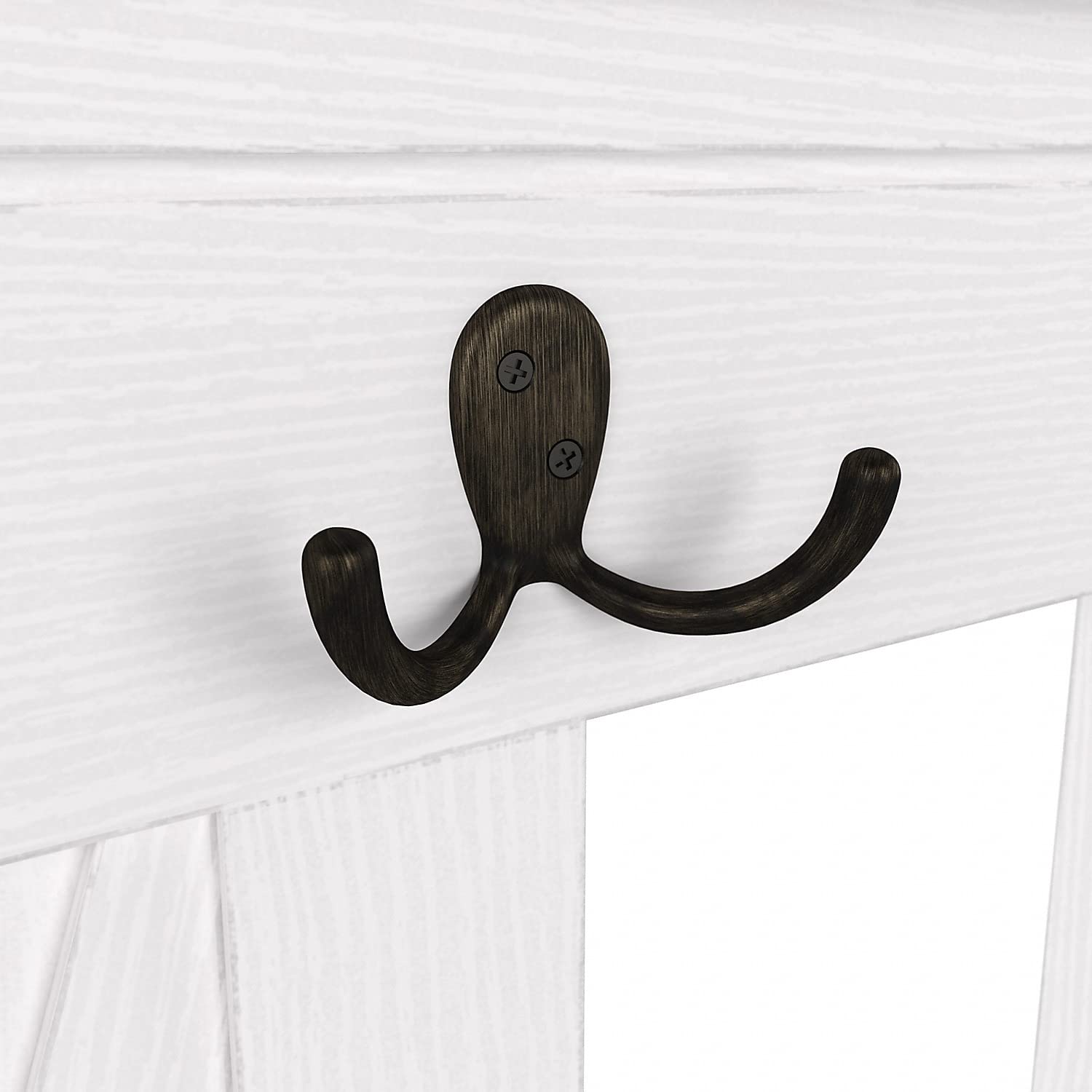 Bush Furniture Key West Hall Tree with Shoe Storage Bench - Pure White Oak Entryway Organizer for Coats, Shoes & Accessories | Perfect for Mudrooms & Small Spaces