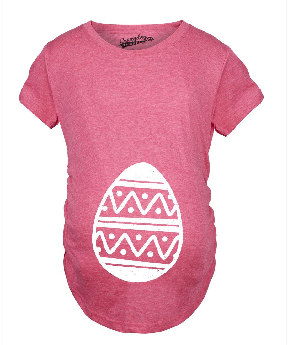 Pregnancy Announcement T-Shirt for Women - 'It's a Girl' Maternity Easter Egg Baby Bump Tee | Gender Reveal & Baby Shower Outfit