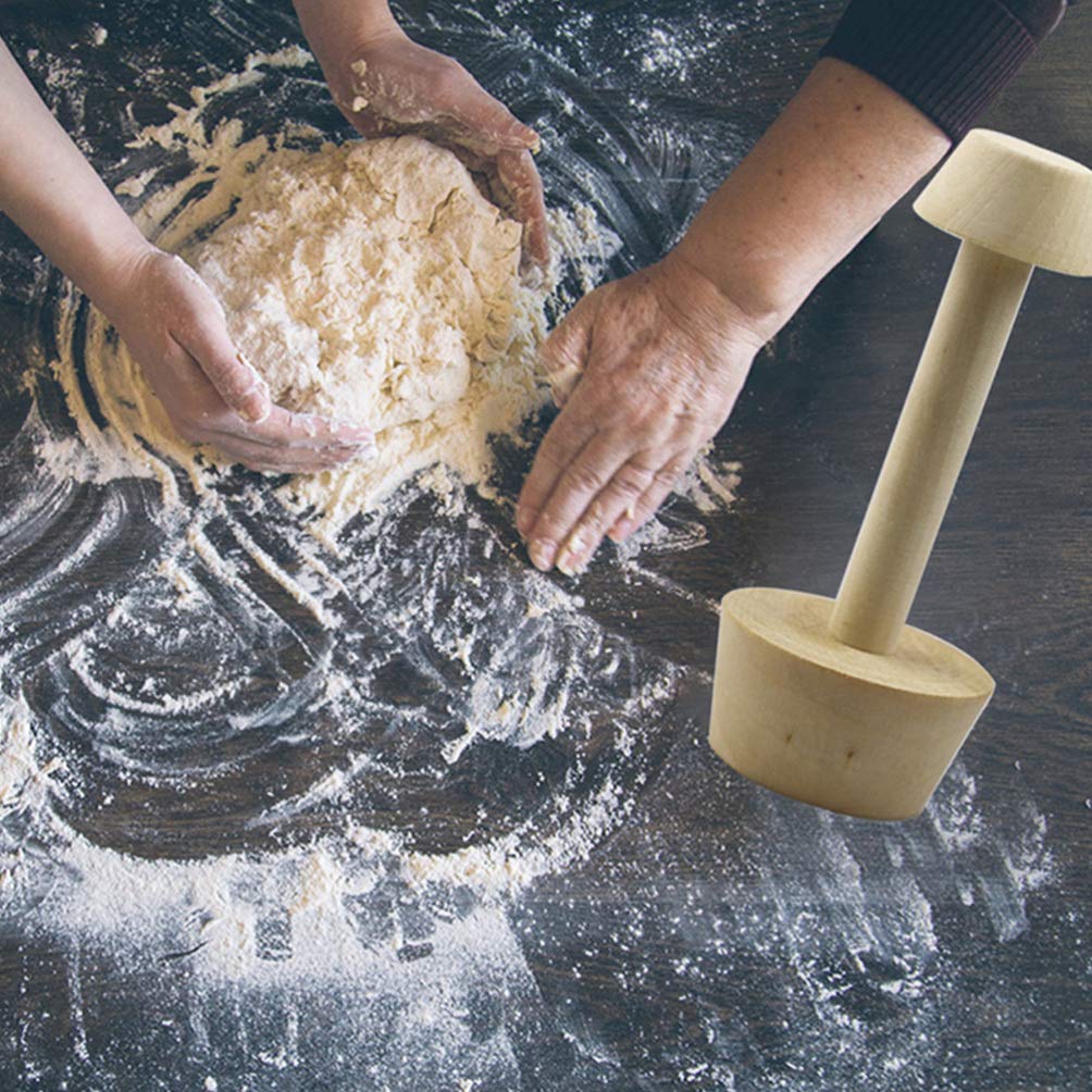 HEALLILY Double-Sided Tart Tamper Mold - Portable Egg Tart Pastry Pusher & Vegetable Pounder - Kitchen Gadget for Baking, Cooking, Home & Restaurant Use - Perfect for Making Tarts, Pastries, and Crushing Vegetables