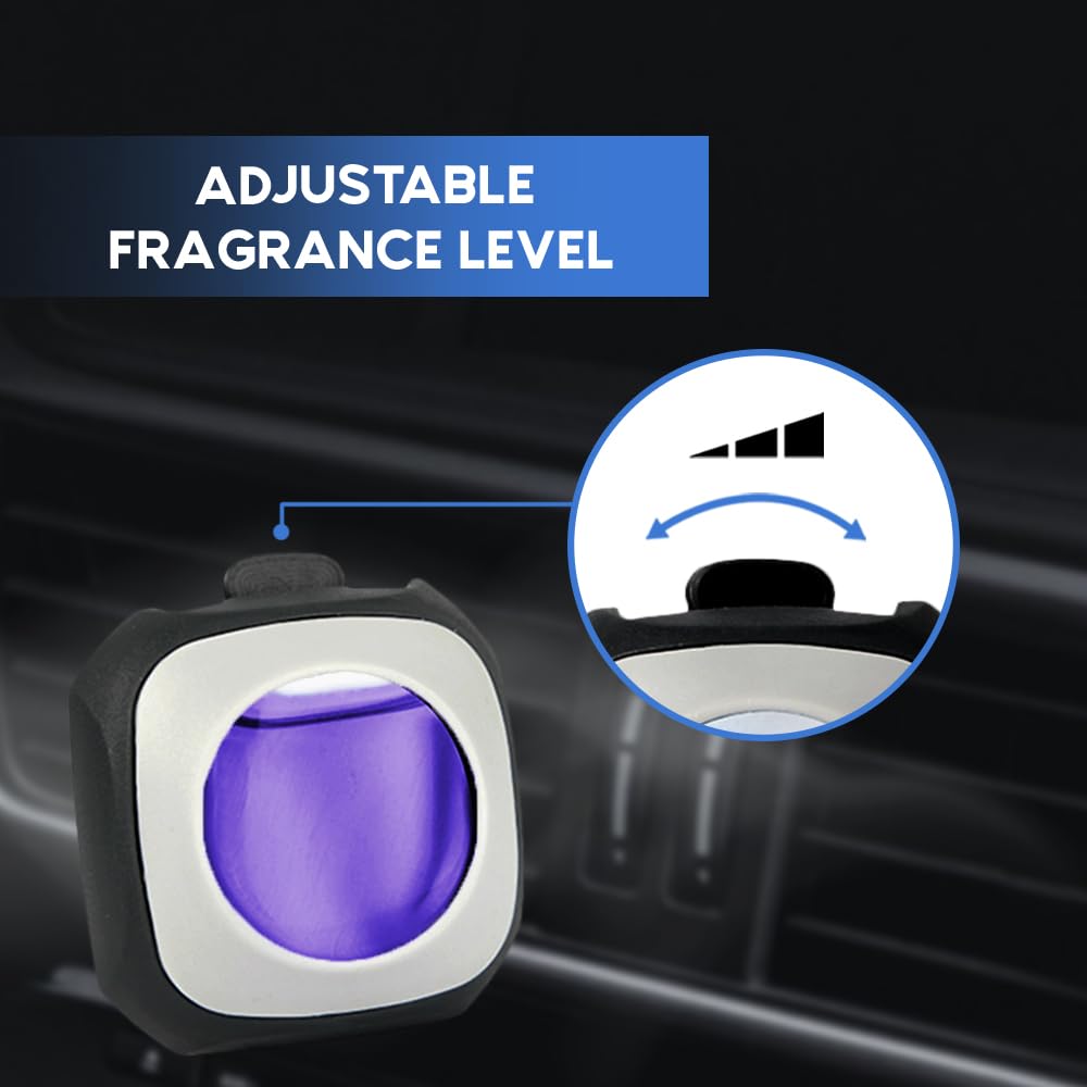 Air Jungles Lavender Scent Car Air Freshener Vent Clips - 6 Pack (4ml Each) | Long Lasting 180-Day Odor Eliminator for Cars, Trucks & SUVs | Perfect for Road Trips, Daily Commutes & Office Parking