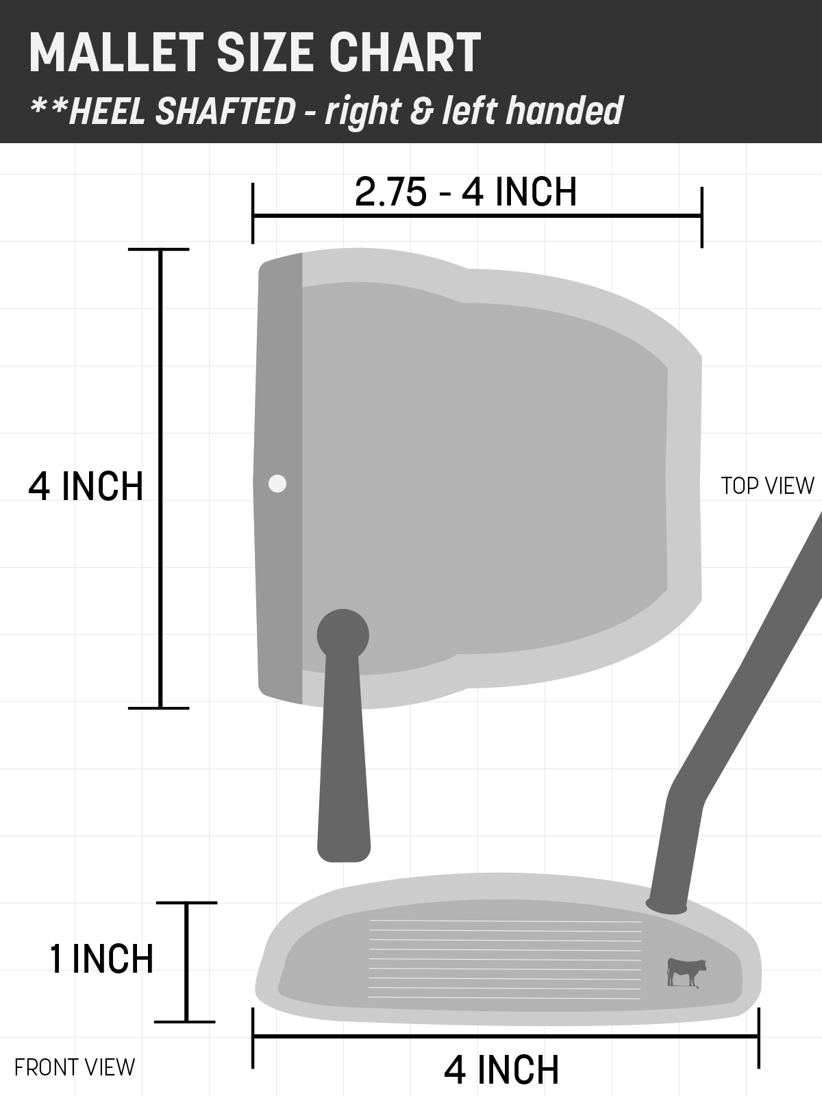 Premium Golf Mallet Putter Cover - The Closer - Durable & Stylish Headcover for Mallet Putters - Perfect for Golf Tournaments & Practice Sessions