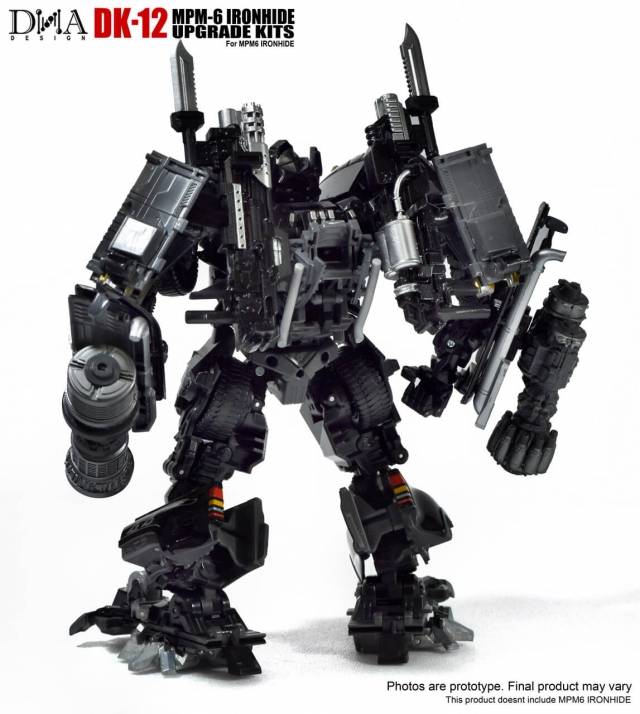 DNA Design DK 12 Upgrade Kit for MPM 6 Ironhide - Transformers Masterpiece Model Accessories - Enhance Your Collectible Figure Display & Customization