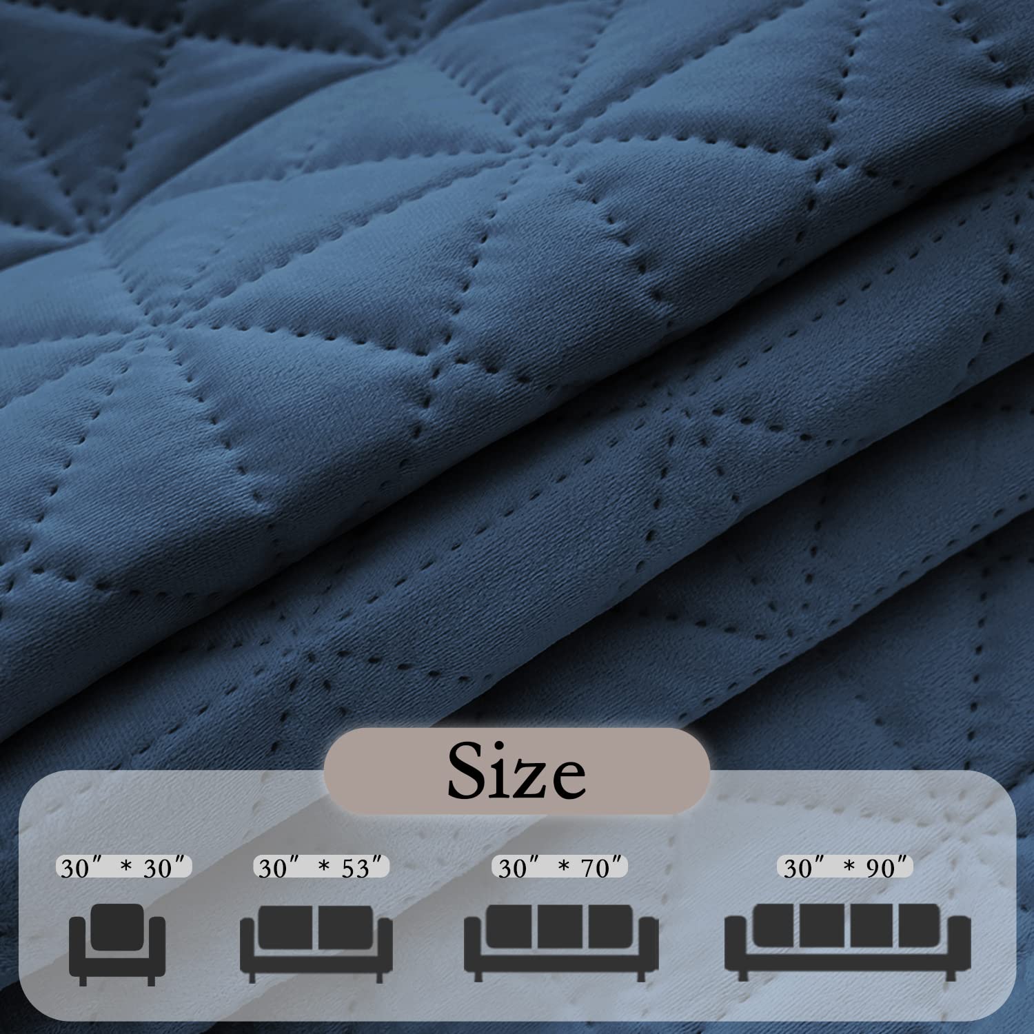 Ameritex Waterproof Velvet Sofa Cover - Pet & Dog Proof Couch Protector for Loveseat, Chair, Seats - Machine Washable - Perfect for Homes with Pets, Kids & Everyday Use