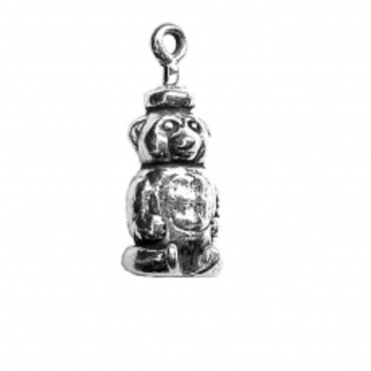 Sterling Silver 1mm Box Chain Necklace with 3D Honey Bear Jar Pendant - Cute Honey Bee Jewelry for Women, Perfect for Gifts, Everyday Wear & Bee-Themed Outfits
