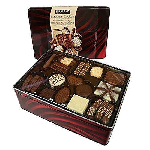Kirkland Signature European Cookies with Belgian Chocolate - 49.4 Oz (Pack of 6) | Perfect for Gifts, Parties & Coffee Time