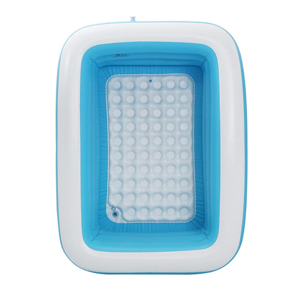 Premium Inflatable Family Swimming Pool - 1.8m Large Outdoor Square Pool for Kids & Adults | Durable Swim Center for Backyard, Beach & Summer Fun | Paradise Seaside Design for Ultimate Relaxation