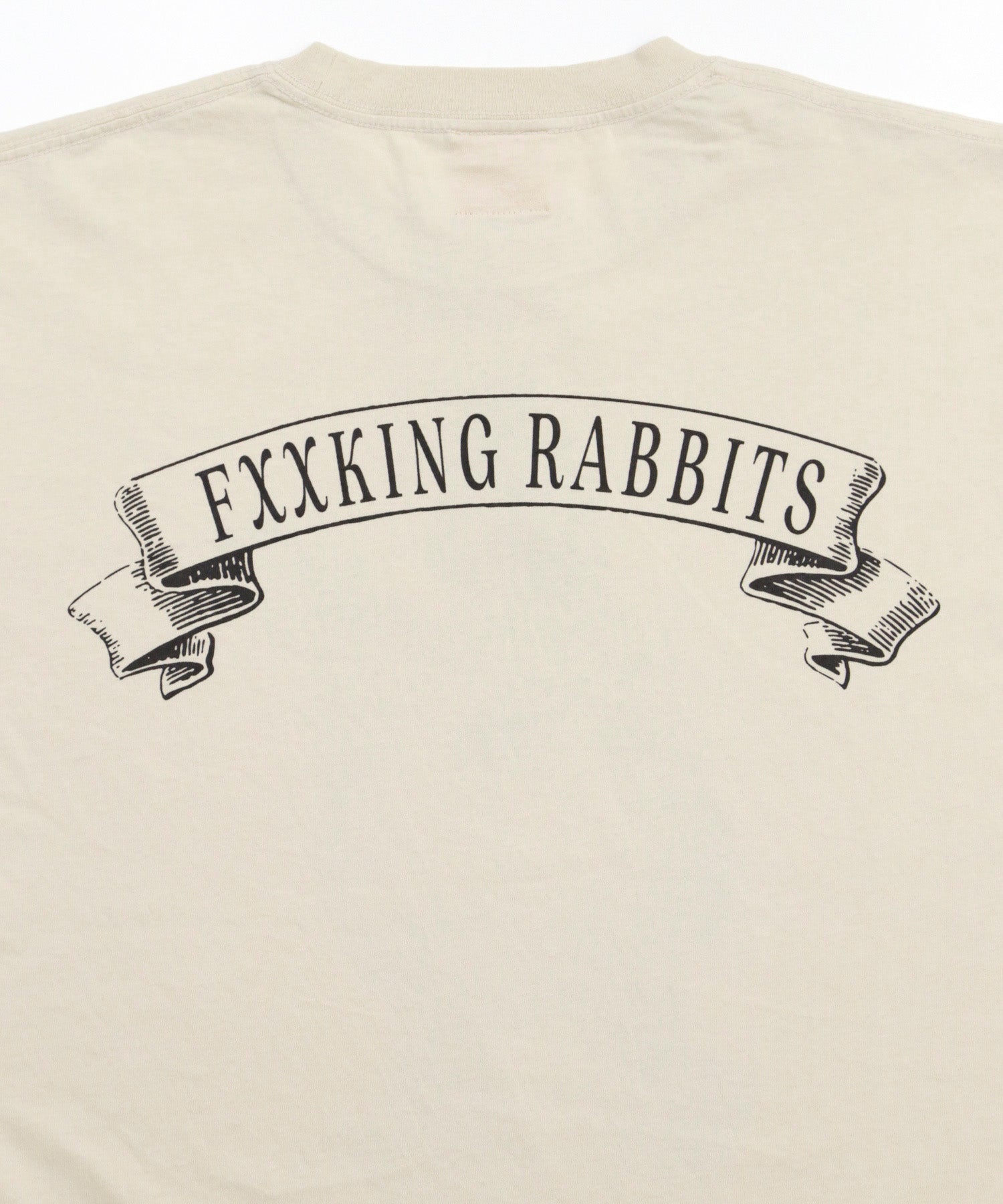 FR2 Rabbit Jesus Pigment Wash T-Shirt Ivory - Stylish Graphic Tee for Casual Wear & Street Fashion