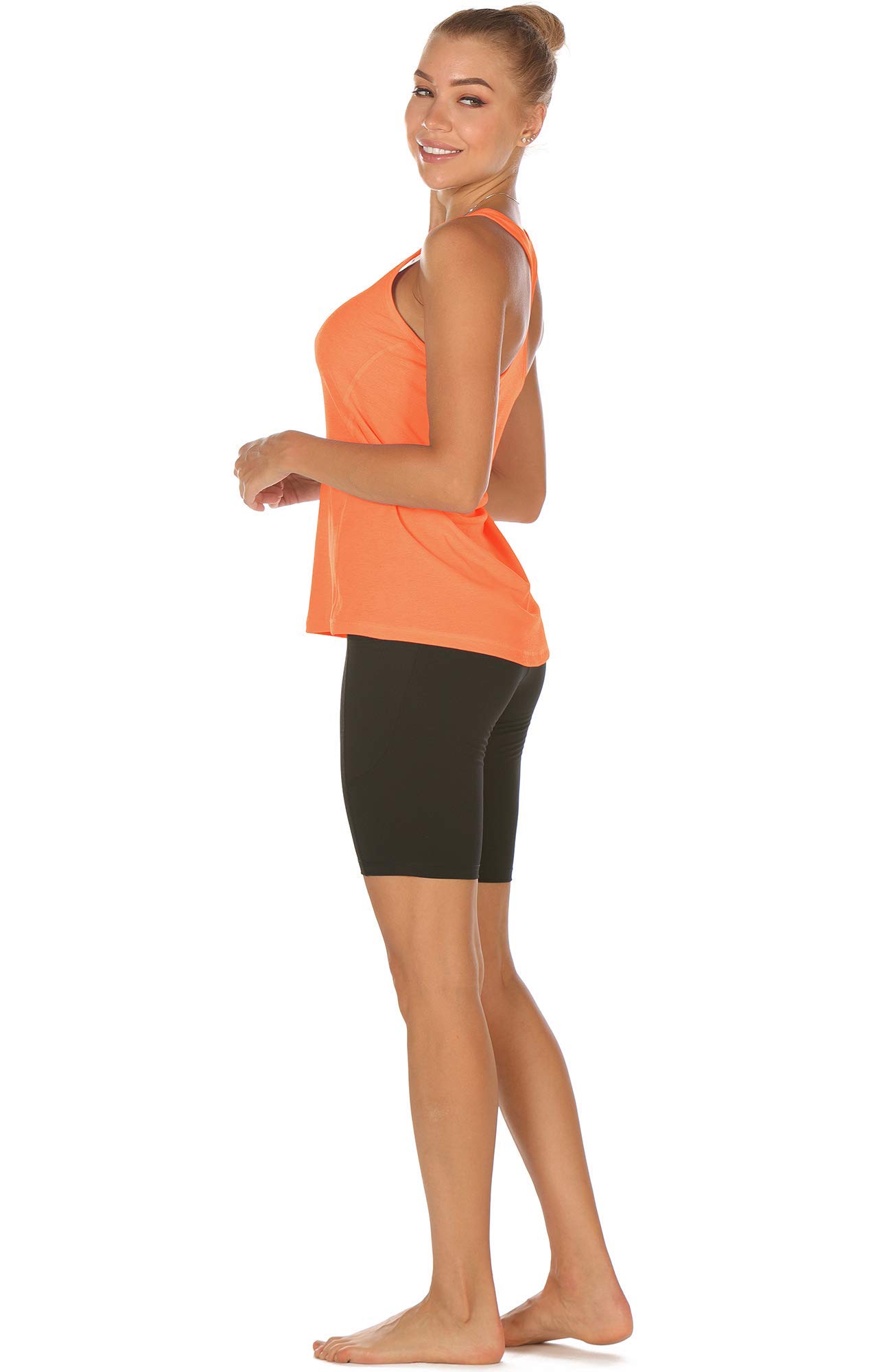 Icyzone Women's Workout Racerback Tank Tops - Breathable Athletic Muscle Shirts for Yoga, Gym & Running | Activewear Fitness Tops for Women