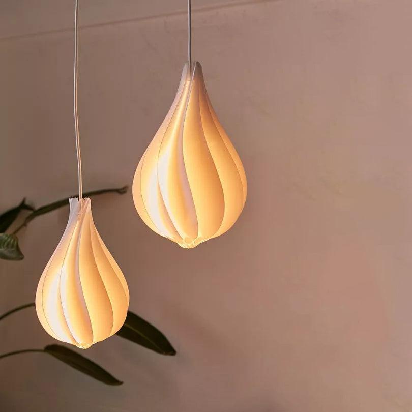 Modern Alva Pendant Light - Sleek Scandinavian Design Glass Ceiling Lamp for Kitchen Island, Dining Room & Bedroom Lighting