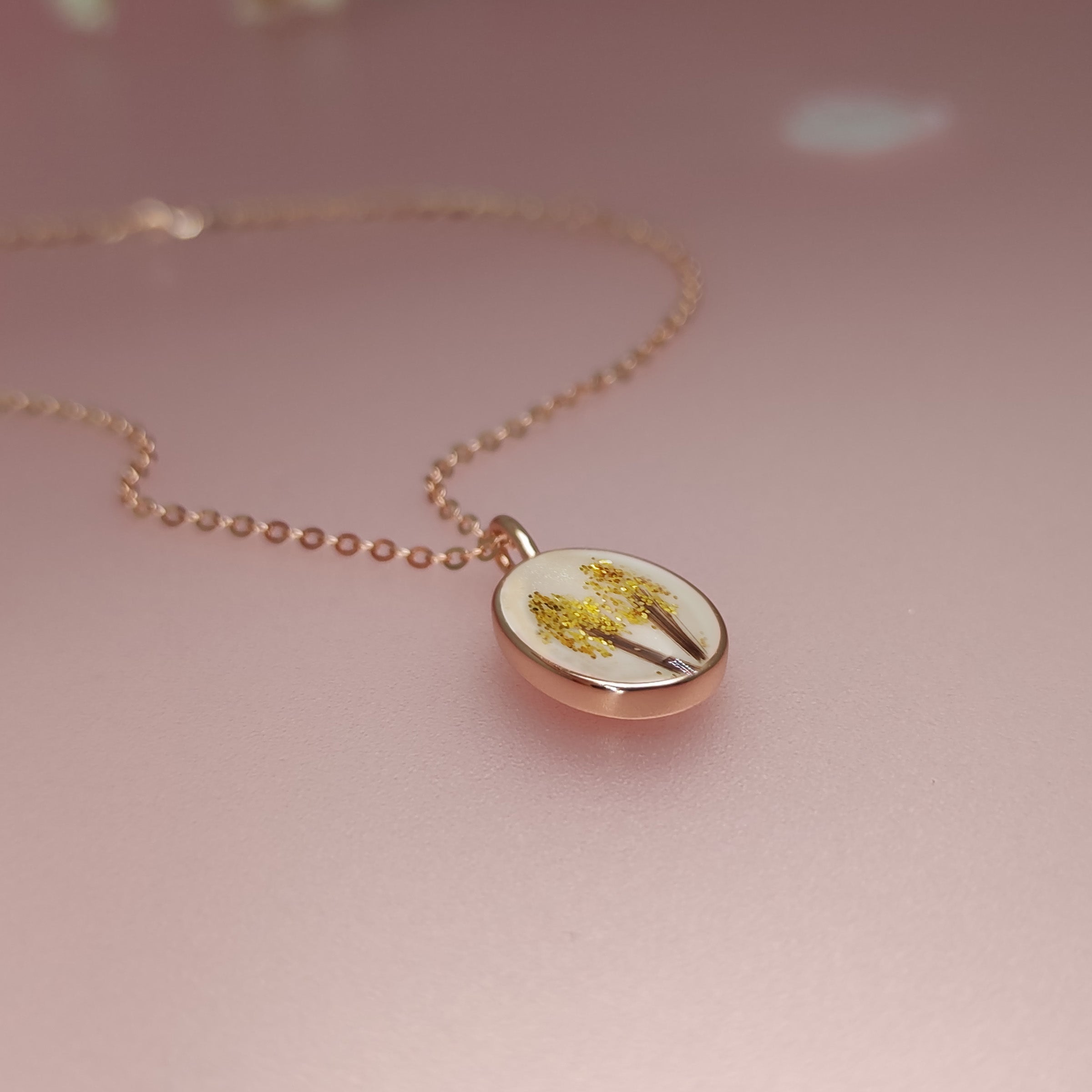 LoveMiracle Solid Gold Oval Breastmilk & Baby Hair Keepsake Necklace - Perfect for New Moms, Baby Shower Gifts & Cherished Memories