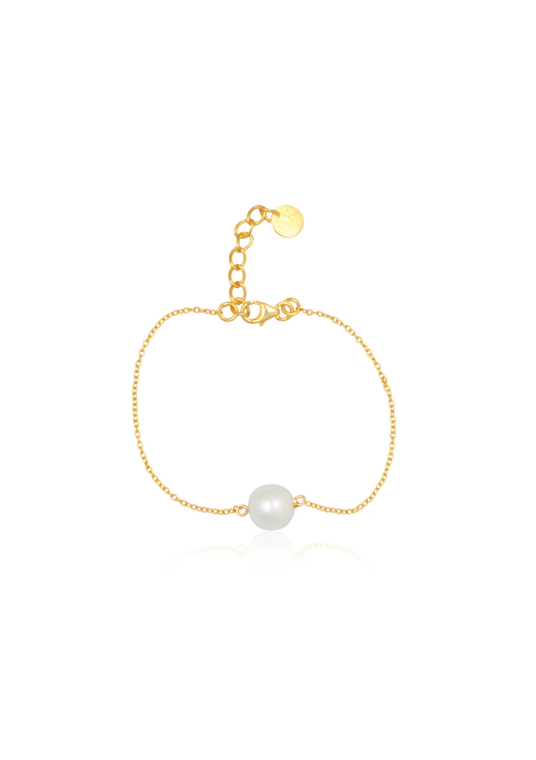 Lola Knight Christie Pearl Bridal Bracelet - Elegant Gold Wedding Jewelry for Brides, Bridesmaids & Special Occasions | Perfect for Weddings, Anniversaries & Formal Events
