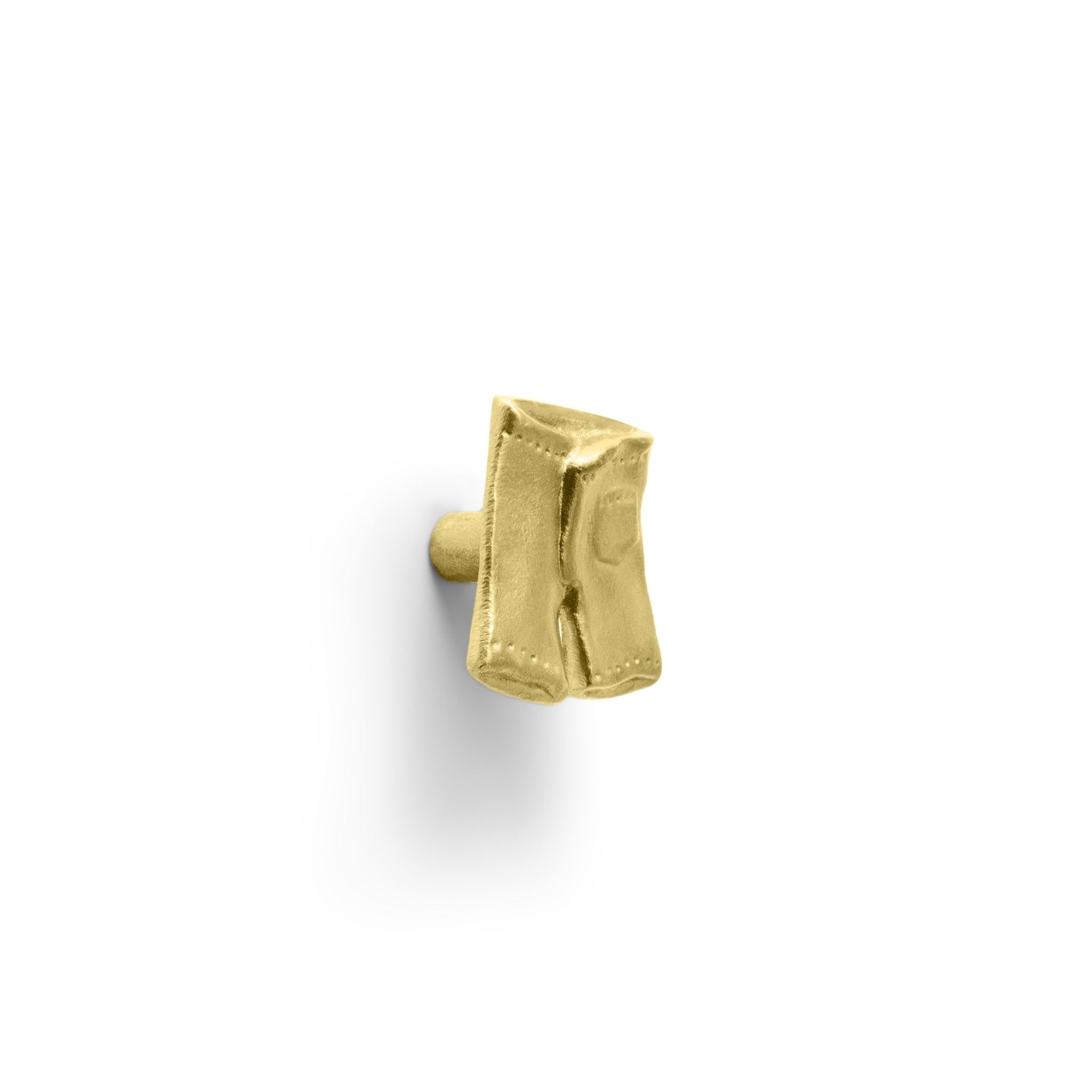 Gold Tone Boxer Knob - Vintage Style Cabinet Drawer Pull Handle for Home & Office Furniture - Perfect for Kitchen, Bathroom, and Wardrobe Upgrades