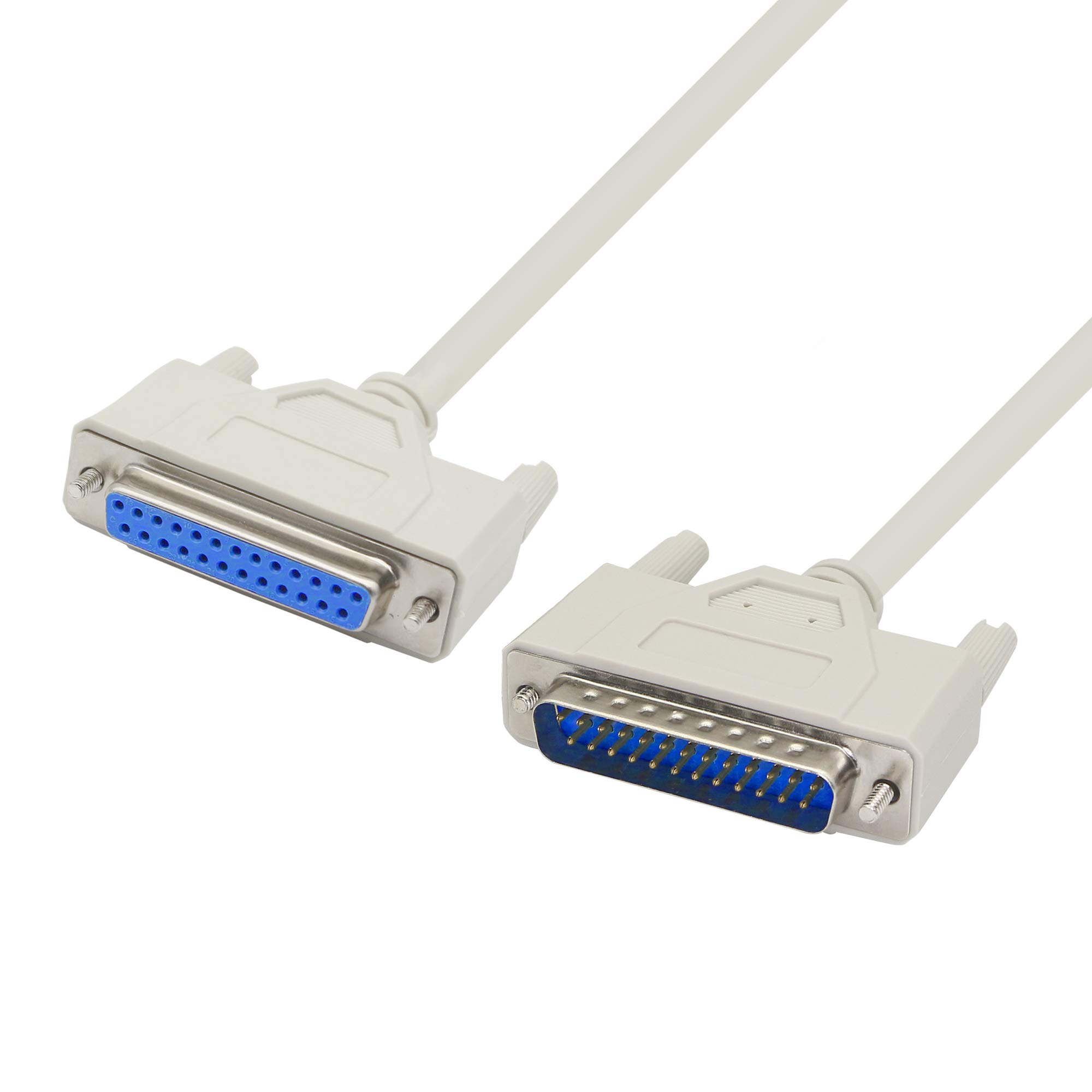 4.5ft DB25 Male to Female Parallel Printer Cable - High-Speed Data Transfer for Computer to Printer Connection - Perfect for Office, Home Printing & Legacy Device Connectivity
