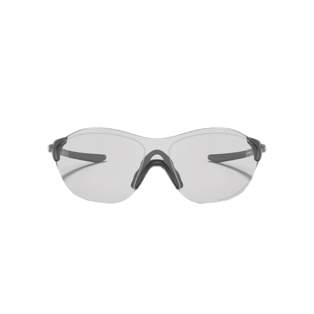 Oakley EVZero Swift Sunglasses - Steel/Clear 50% Black Iridium Lens (0OO9410 941006) - Lightweight Sports & Outdoor Performance Eyewear for Running, Cycling & Active Lifestyles