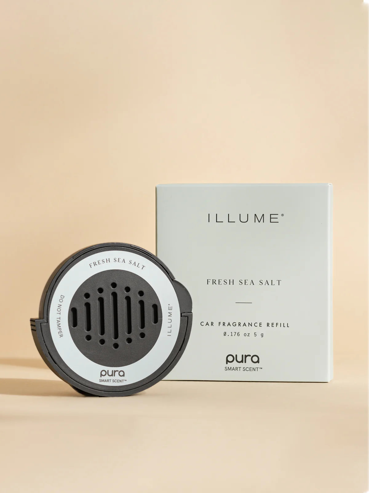Pure Sea Salt Car Air Freshener Refill - Natural & Long-Lasting Fragrance for Cars, Home, Office | Eliminates Odors & Freshens Air
