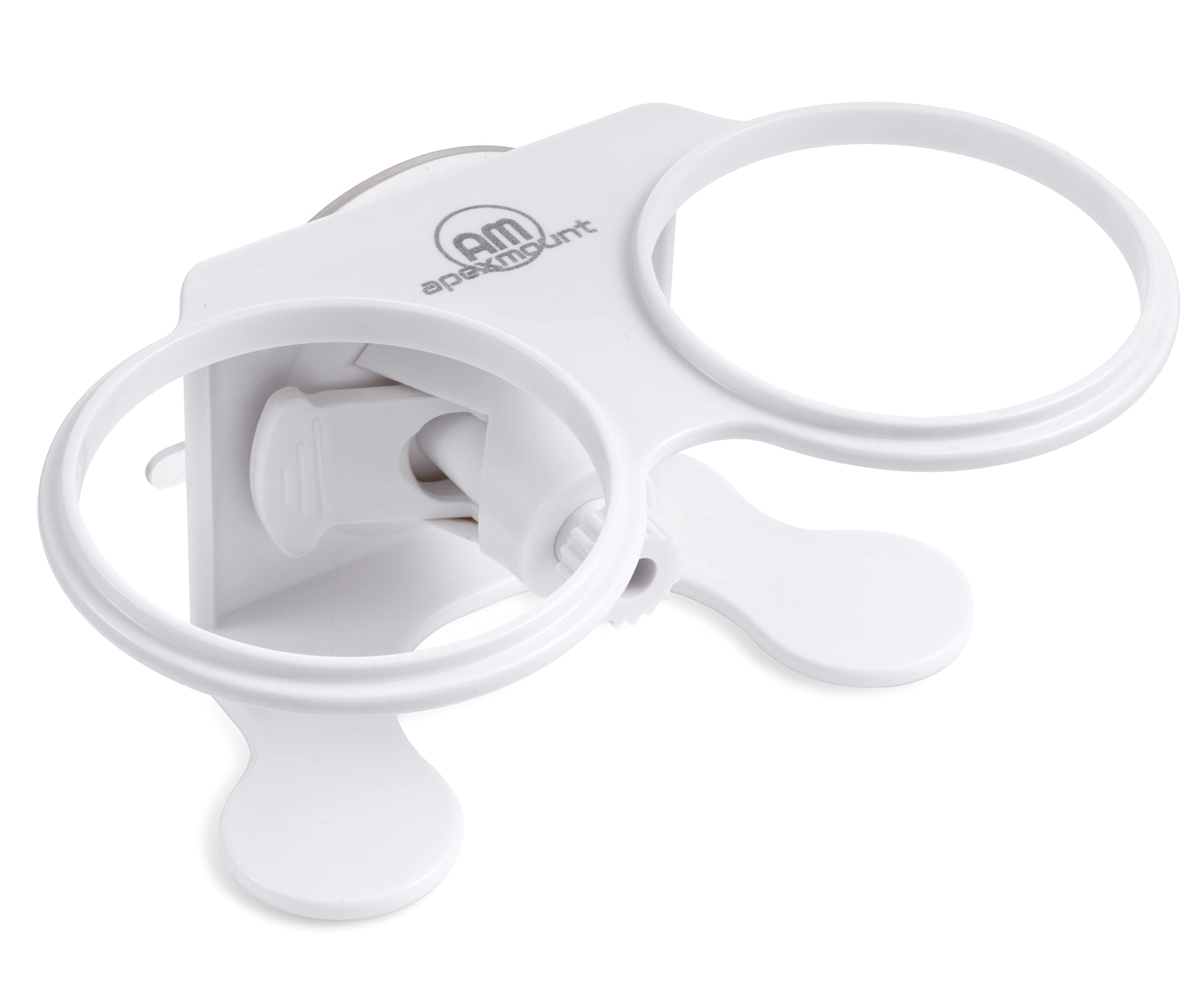 Apexmount Universal Cup Holder for Smooth Surfaces - Boat, Bathroom, Kitchen, Office - Suction Mount Drink Holder for Windows, Plexiglass, Marble, Bathtub, Tile & Wood - Perfect for Boating, Home & Office Use