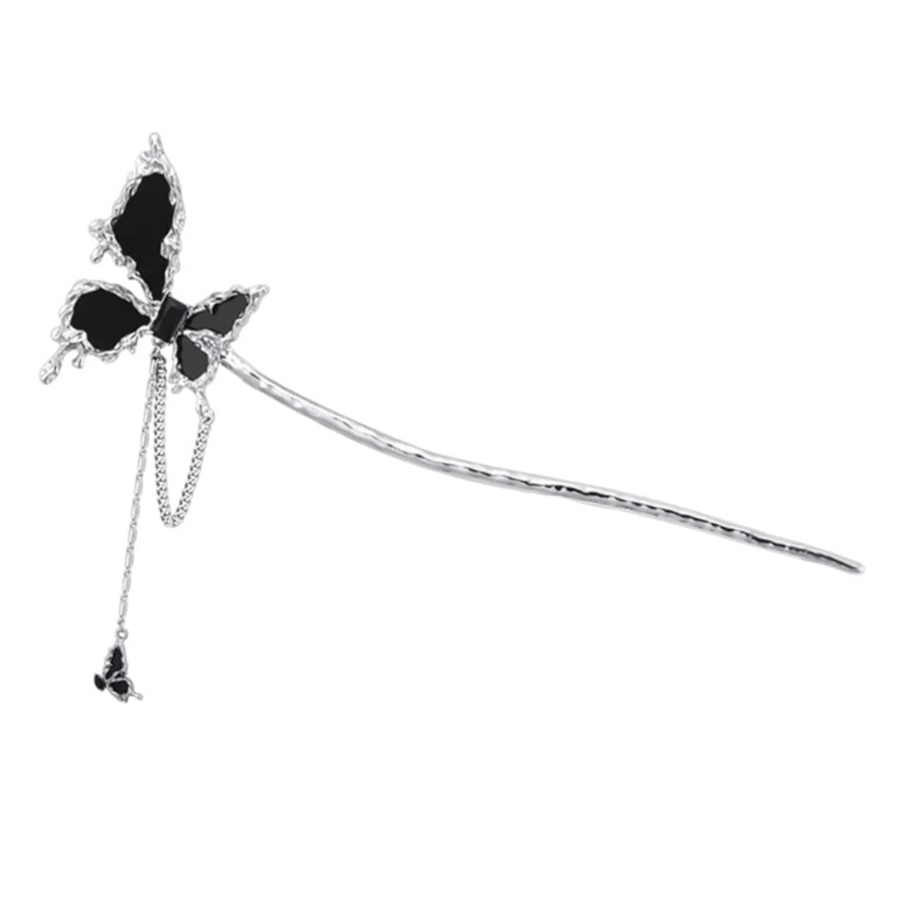POPETPOP 5-Piece Metal Hair Clip Set - Elegant Bridal Hairpins, Barrettes & French Hair Forks for Women | Perfect for Weddings, Hanfu Styling & Everyday Hair Accessories