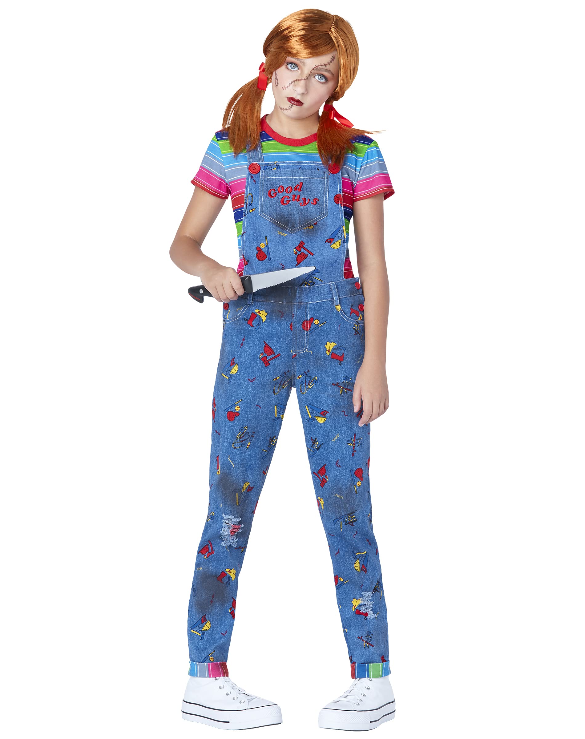 Chucky Costume for Kids - Official Halloween Horror Cosplay for Couples