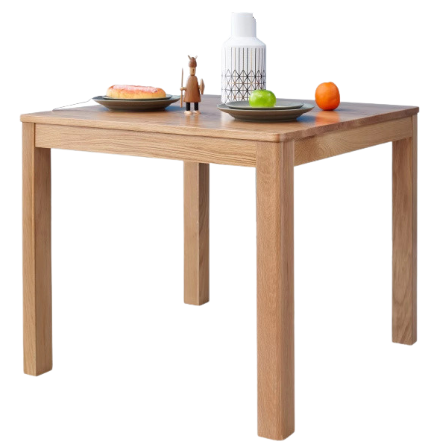 39.3x39.3x29.9 inch / 100x100x76 cm / Natural Wood Color / Square table
