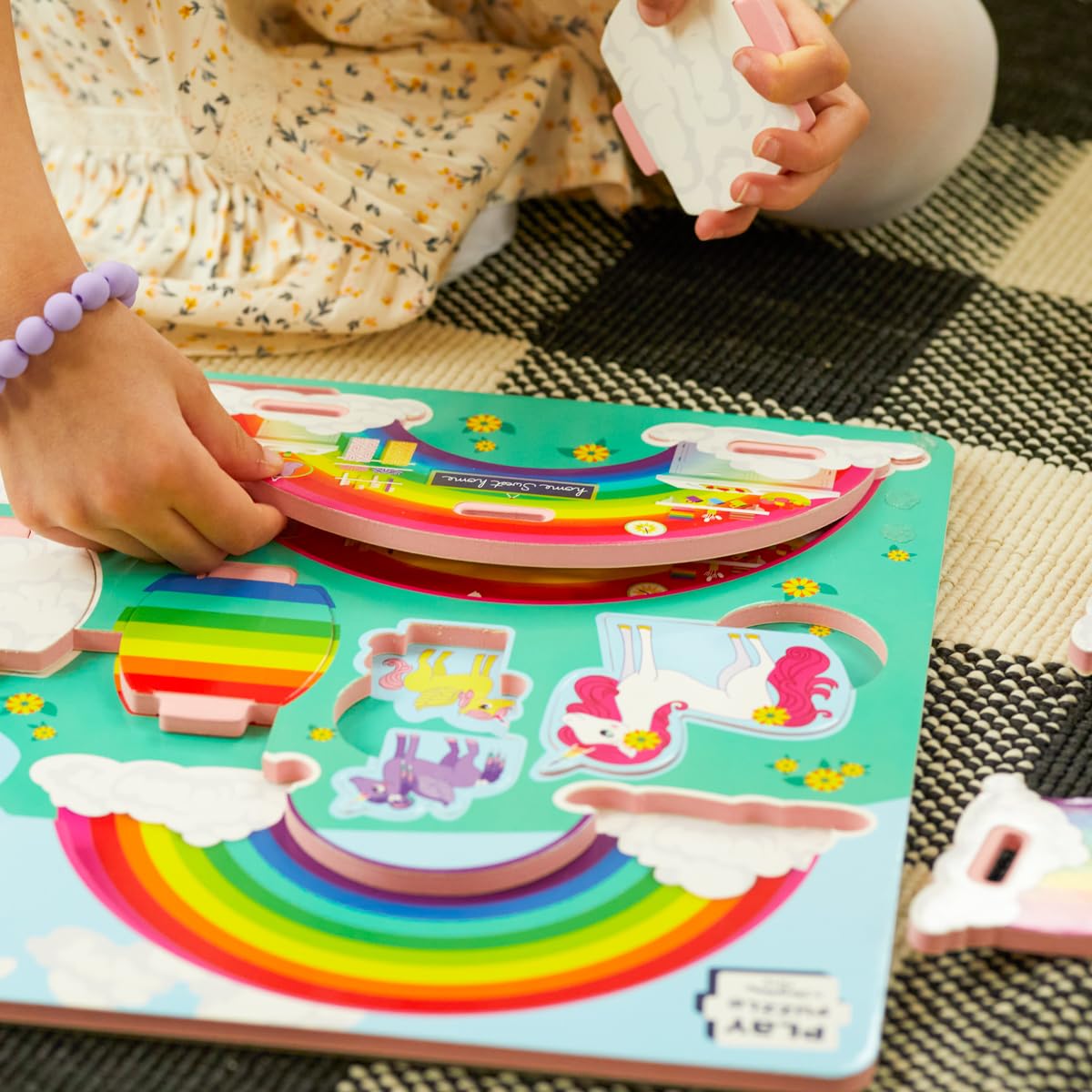 STORYTIME TOYS Unicorn Rainbow Play Puzzle - Educational Kids Toy for Creative Play & Learning | Perfect for Birthday Gifts, Preschool Activities & Family Game Night