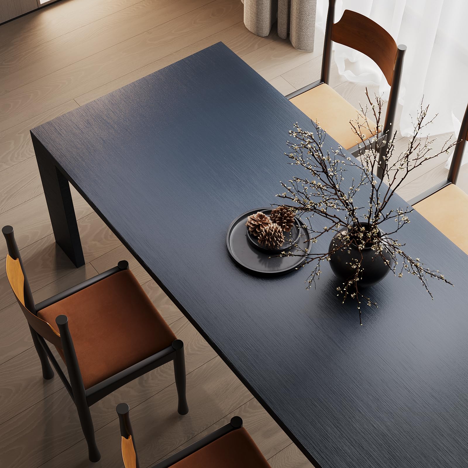 VEELIKE Brushed Blue Stainless Steel Contact Paper - 15.7''x118'' Heavy Duty Peel & Stick Removable Wallpaper for Appliances, Fridge, Dishwasher & Kitchen Backsplash | Durable Metallic Finish for Home Decor & DIY Projects
