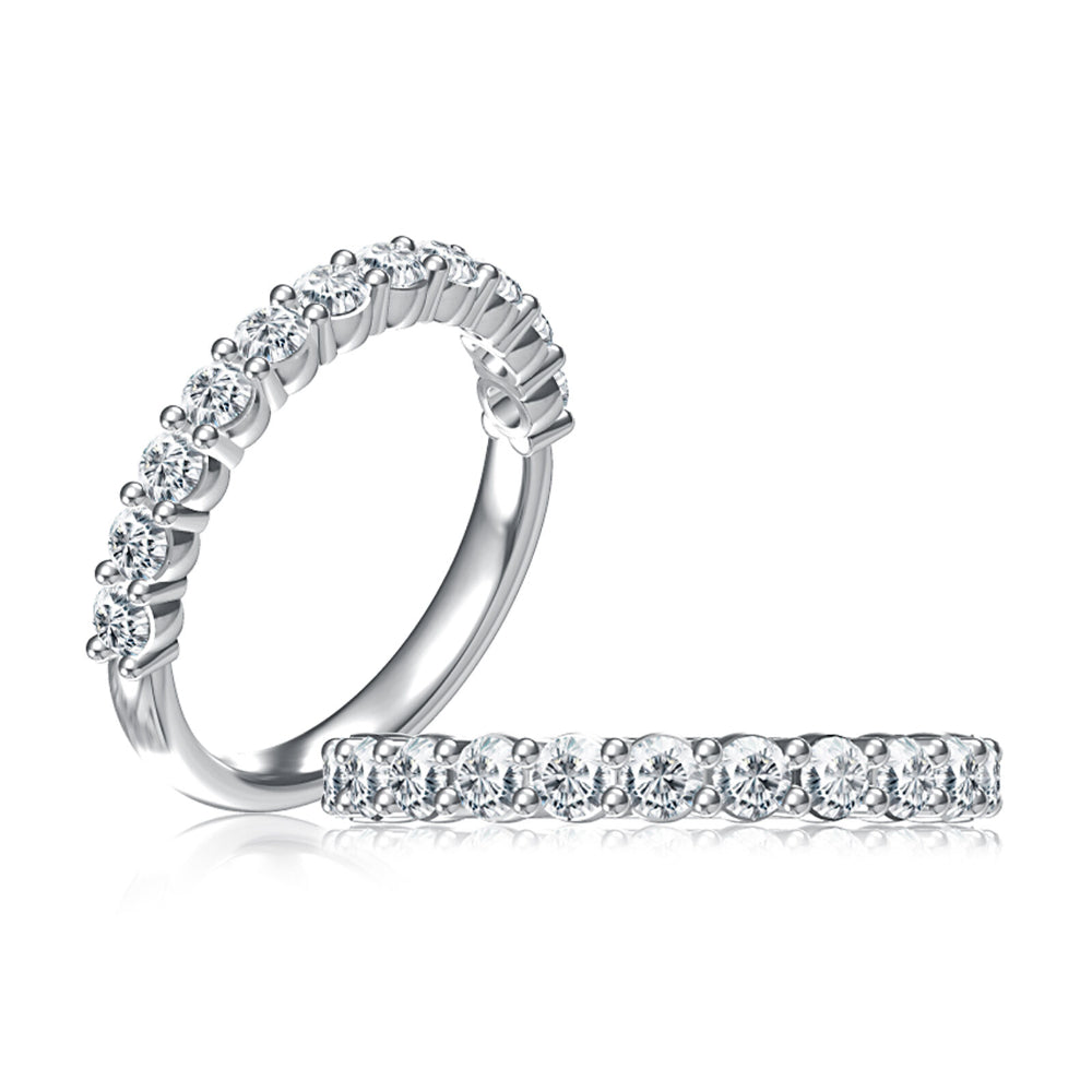 14K Gold Diamond Wedding Band for Women - A. Jaffe Classic Elegant Stackable Ring for Bridal, Anniversary & Everyday Wear