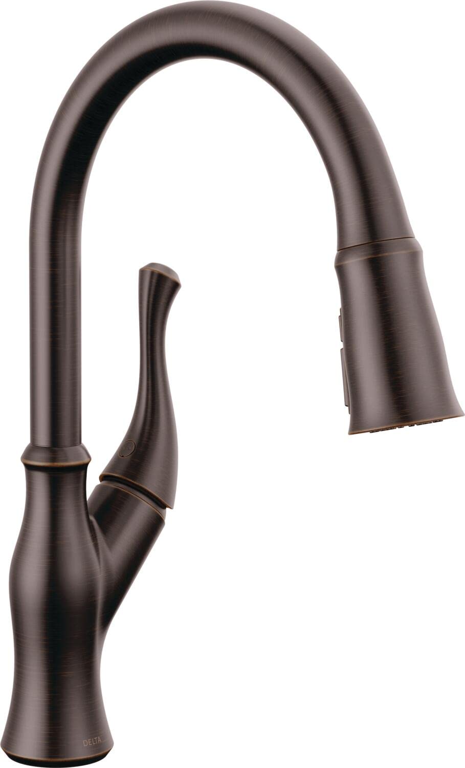Delta Ophelia Oil Rubbed Bronze Kitchen Faucet with Pull Down Sprayer & Magnetic Docking - Venetian Bronze 19888Z-RB-DST | High Arc Commercial Style for Modern Farmhouse & Restaurant Sinks