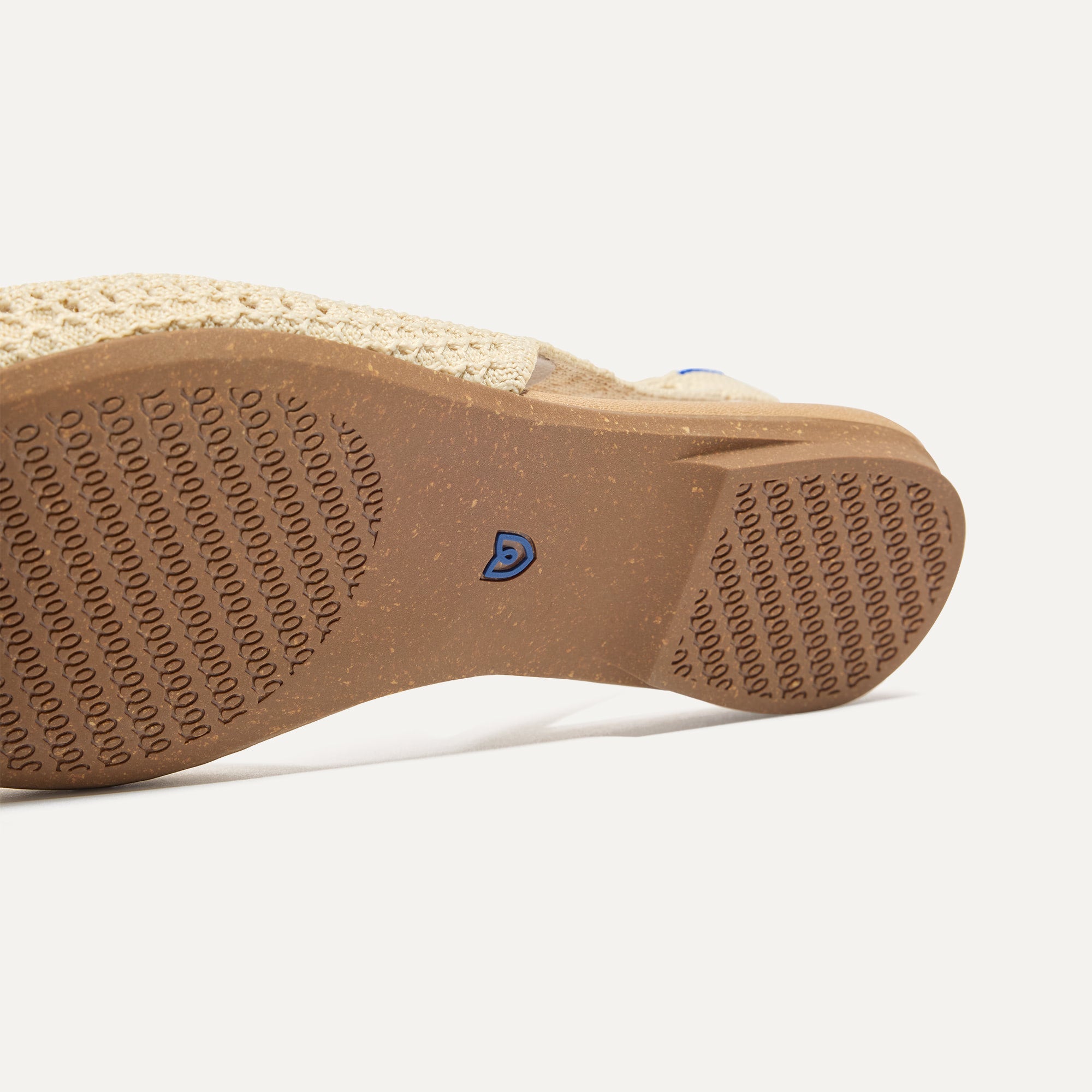 The Almond Slingback Sandals - Off White Mesh Comfortable Women's Shoes for Summer, Beach, and Casual Outings