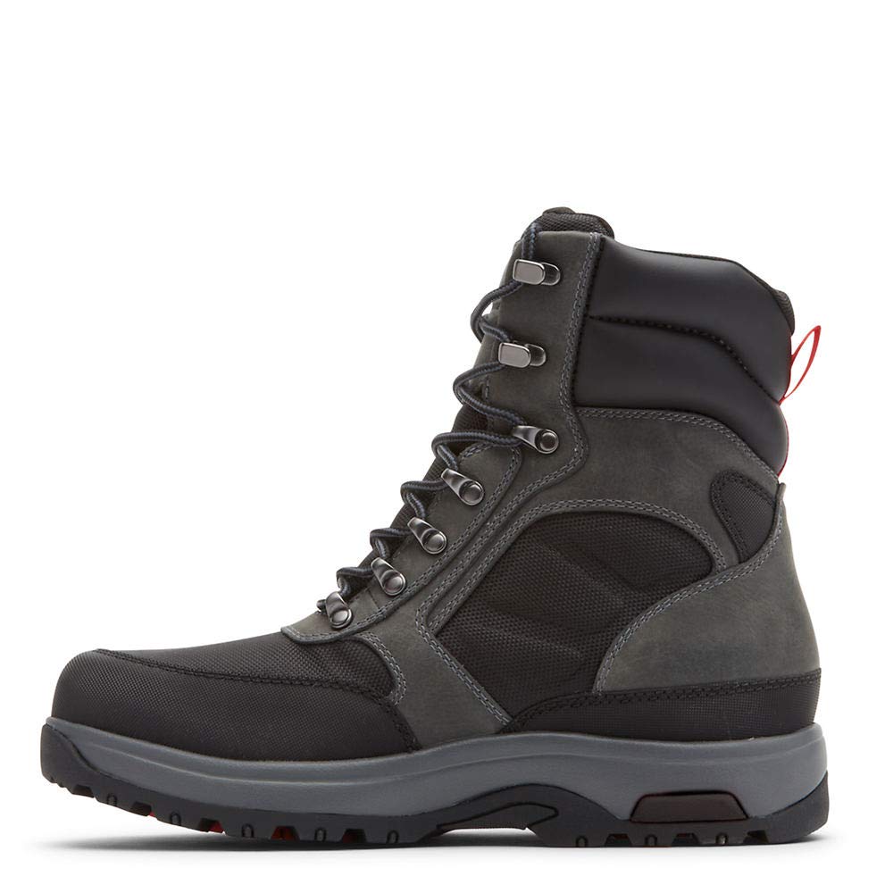 Dunham 8000 8-Inch Waterproof Work Boots for Men - Durable Safety Boots with Slip-Resistant Sole for Construction, Hiking & Outdoor Work