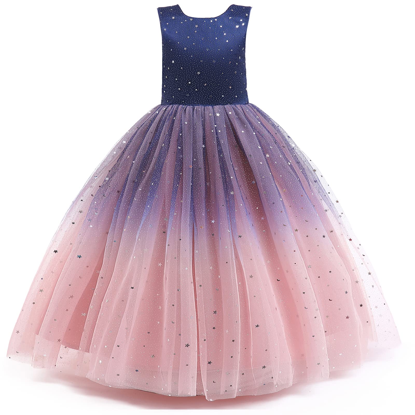 Sparkly Flower Girl Tulle Dress for Weddings, Bridesmaids, Pageants & Princess Birthday Parties – Elegant & Comfortable for Special Occasions