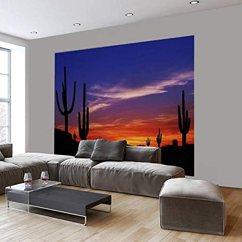 Self-Adhesive Removable Desert Scenery Wall Mural - Southwest America Landscape Peel & Stick Wallpaper for Living Room, Bedroom & Home Decor | Easy DIY Wall Decal & Craft Sticker