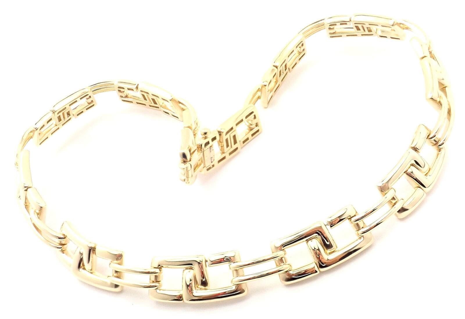 Authentic Tiffany & Co 18k Yellow Gold Wide Link Necklace - Vintage 2001 Collection | Luxury Jewelry Gift for Women, Anniversary & Special Occasions