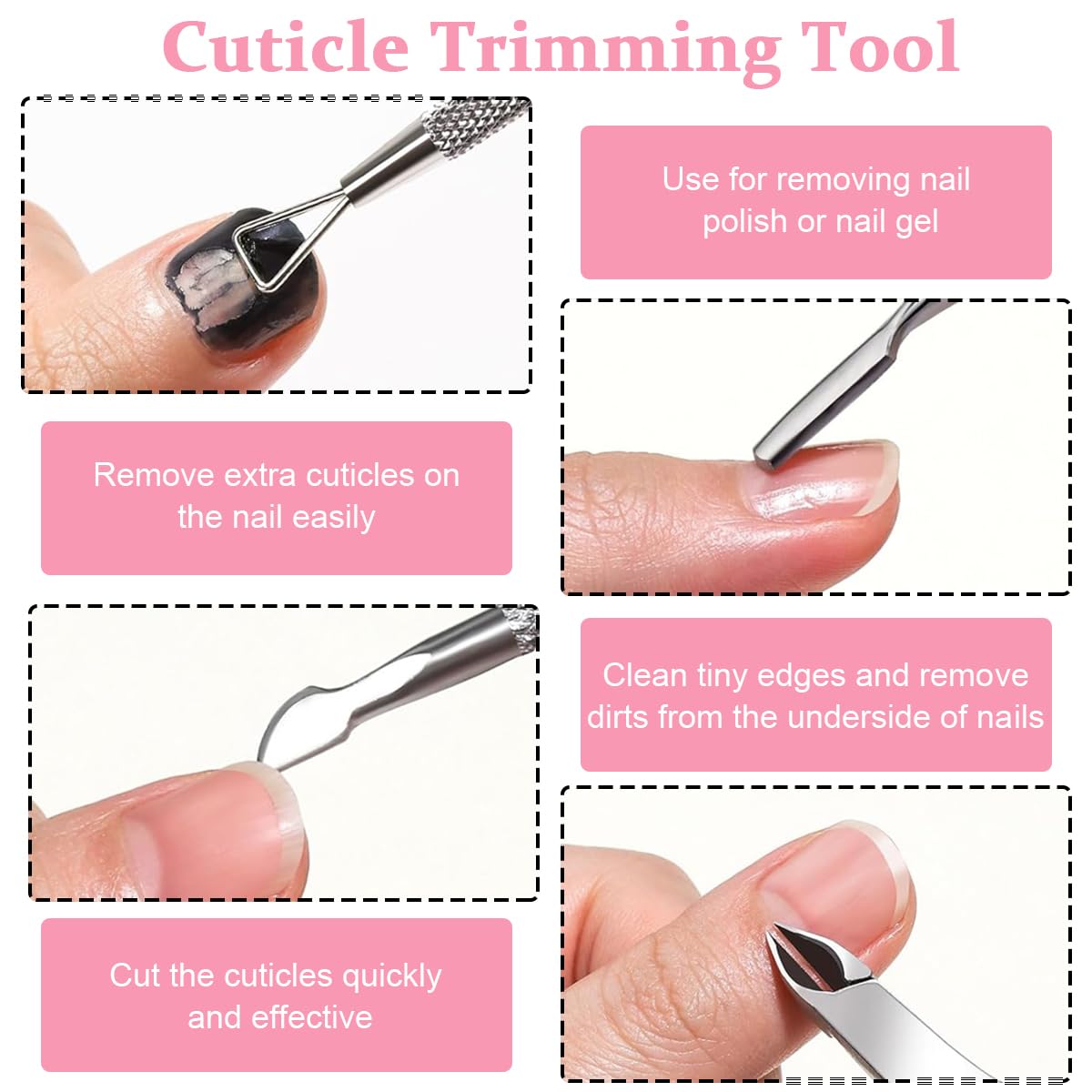 MAYCREATE® Professional Nail Manicure Kit - 12-Piece Nail Care Tools Set with Nail Clippers, Cuticle Pusher, Nail Polish Remover Scraper, Nail Files, Buffer Block & Brush for Home & Salon Use | Perfect for DIY Manicures, Pedicures & Nail Art