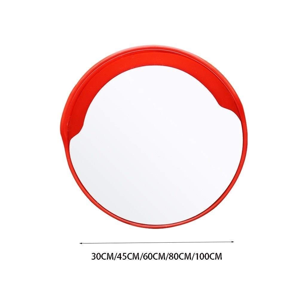 30-100cm Large Plastic Convex Safety Mirror for Supermarkets, Subway Stations & Traffic Control - 60cm Wide Angle Security Mirror for Blind Spot Visibility & Accident Prevention