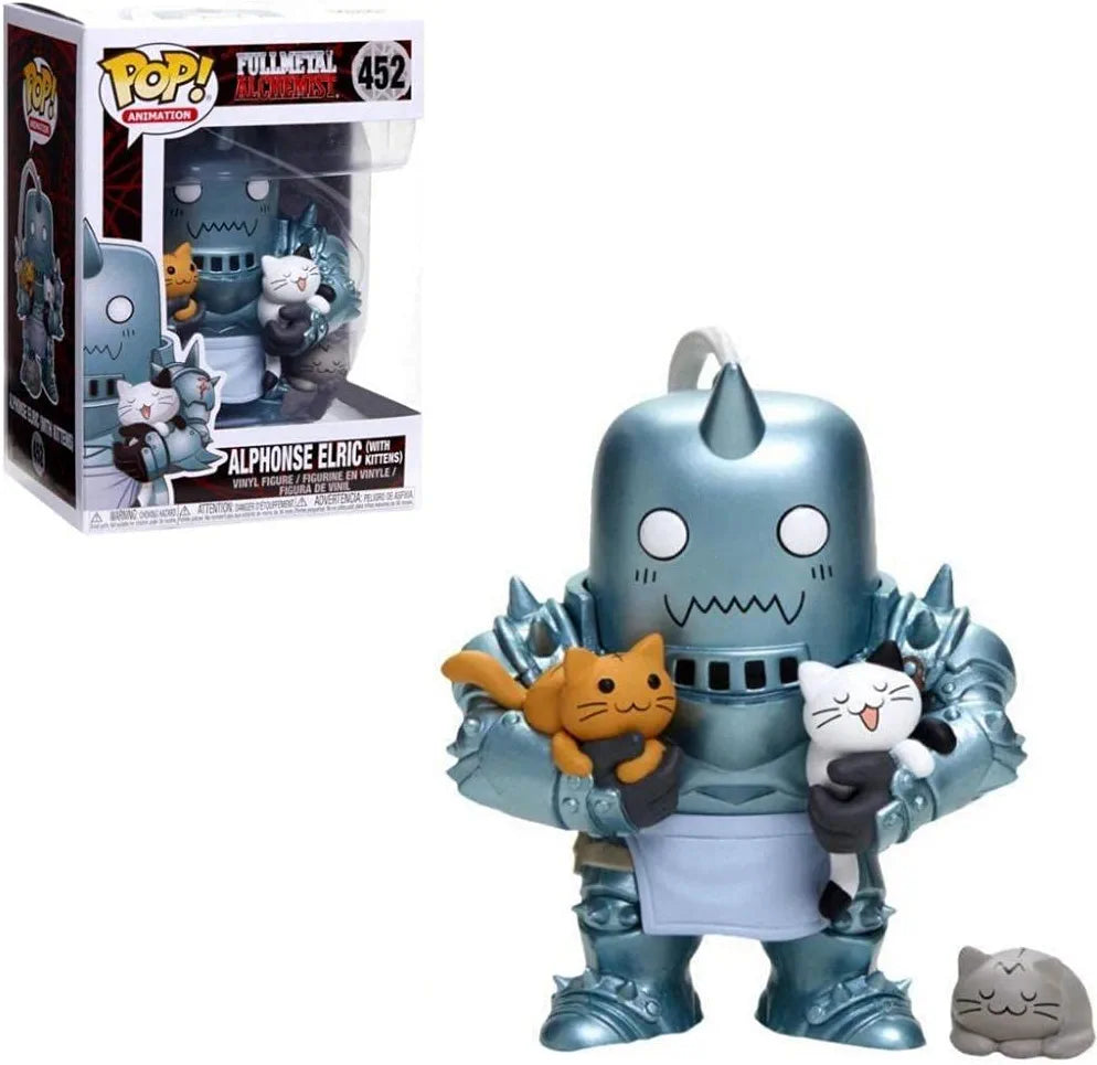 Fullmetal Alchemist Brotherhood Alphonise Elric with Kittens Anime Figure #452 - Perfect for Anime Fans, Collectors, and Home Decor