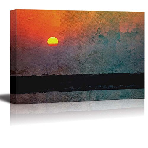 Sunset Above a Town