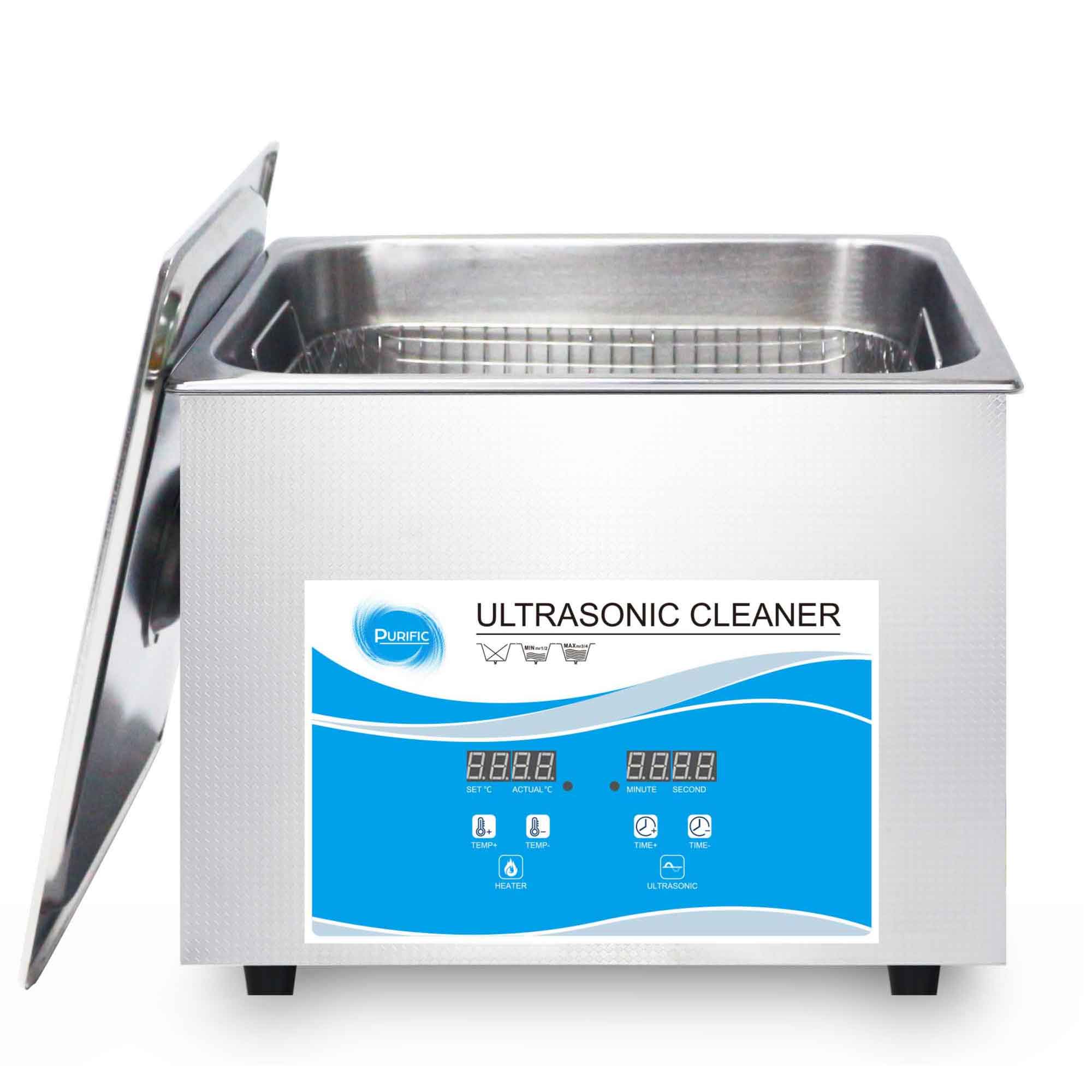 1.3L Digital Ultrasonic Cleaner for Jewelry, Glasses & Small Parts - Professional Ultrasonic Cleaning Machine with Degas Function for Home & Commercial Use