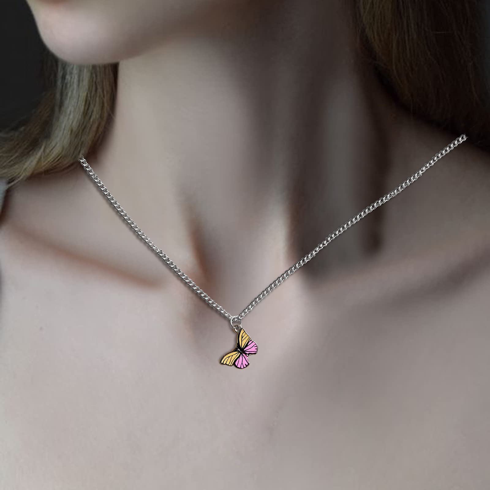 Elegant Cute Sweet Clavicle Chain Necklace for Women - Dainty Fashion Pendant Jewelry Gift for Her - Perfect for Date Night, Party & Everyday Wear (One Size)