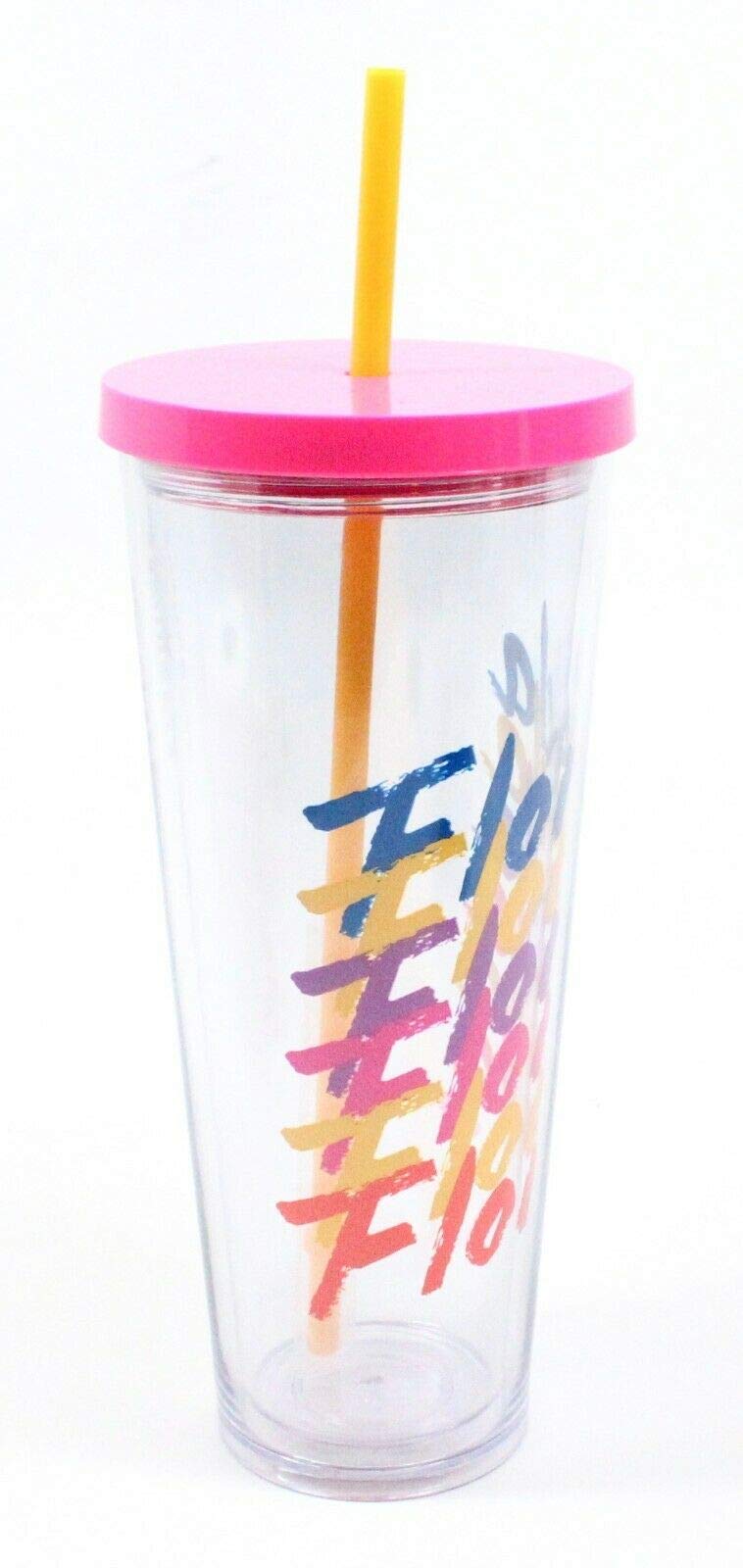 Starbucks Florida Venti Size Acrylic Cold Cup with Straw - Perfect for Iced Coffee, Smoothies & Summer Drinks at Home, Office or Travel