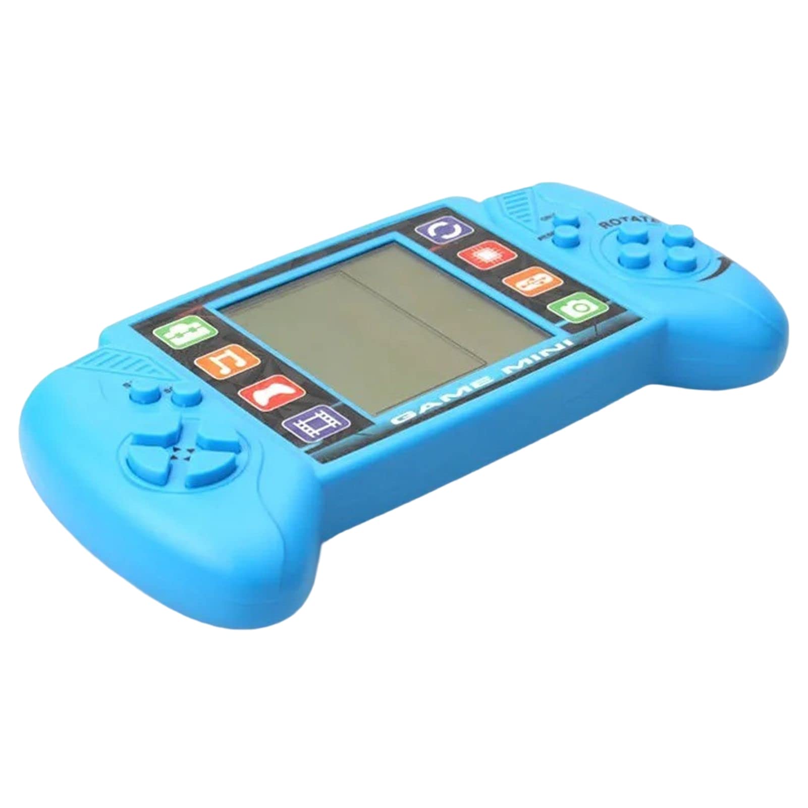 Retro Electronic Game Machine with Music Playback - Smooth Blue Design for Kids & Adults - Perfect for Parties, Gifts, and Nostalgic Gaming Fun