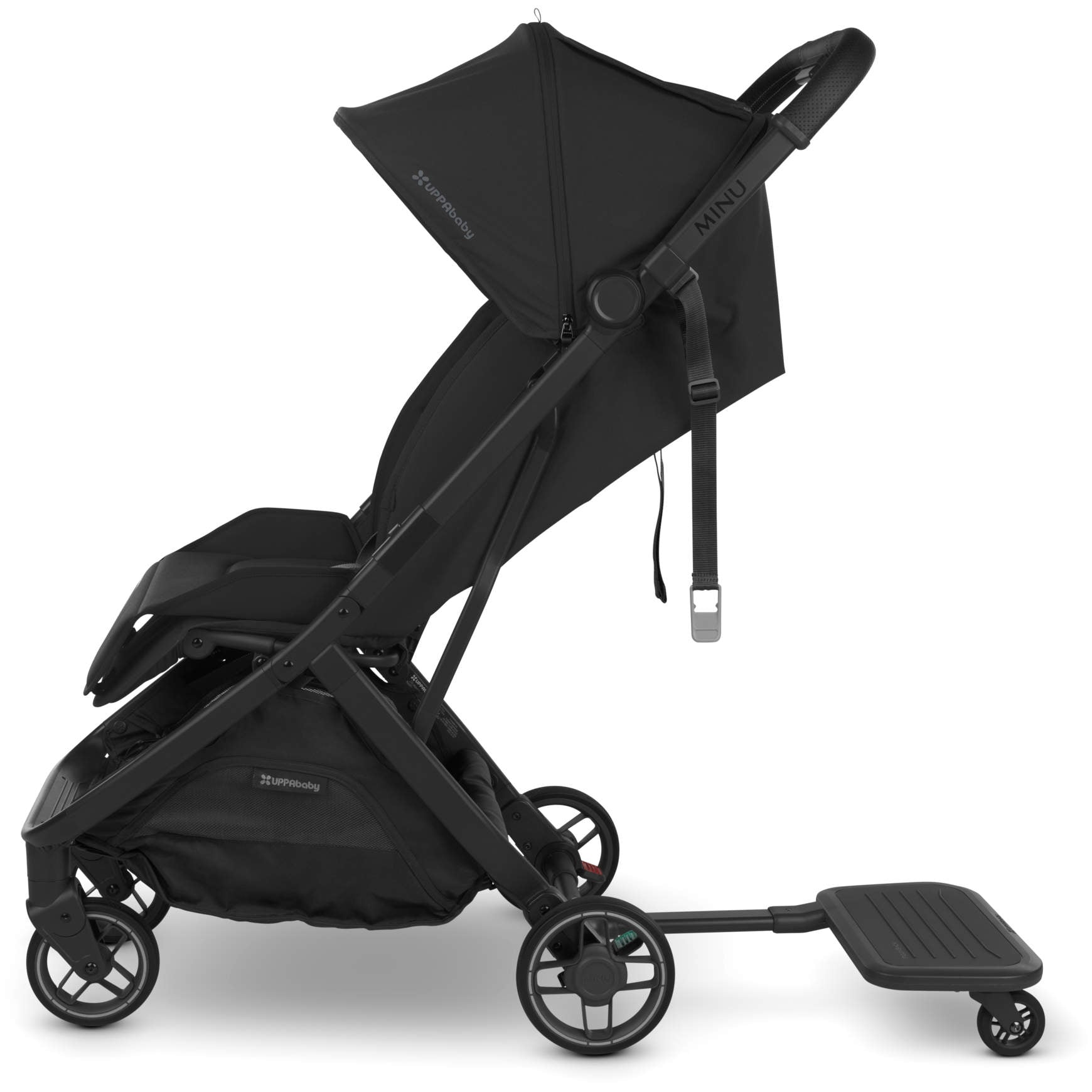 UPPAbaby Minu V3 Lightweight Stroller with Piggyback Board - Compact Travel Stroller for Toddlers & Infants | Perfect for City Walks, Travel & Shopping